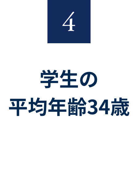 4 学生の平均年齢34歳